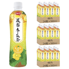 味丹 心茶道 鳳梨冬瓜茶, 560ml, 72瓶