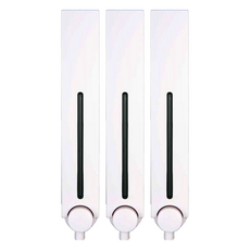 浴室皂液器, 白色, 3個