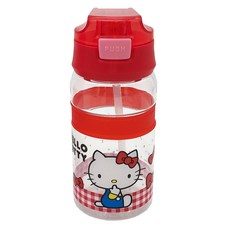 Sanrio 三麗鷗 Hello Kitty大口直飲手提水壺, 紅色, 550ml, 1個