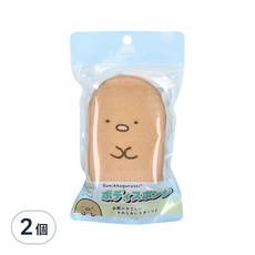 San-X 角落生物 卡通沐浴海綿 聚酯纖維, 炸豬排, 2個