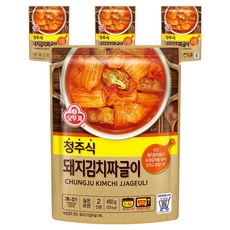 오뚜기 청주식 돼지김치짜글이, 450g, 4개