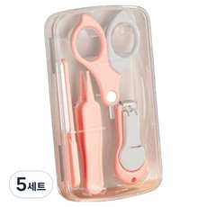 雅緻空間 兒童用多合一指甲剪套組, 紅色, 5套