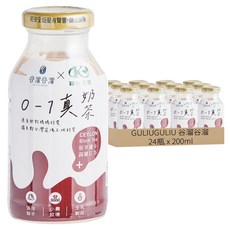 GULIUGULIU 谷溜谷溜 0-1真奶茶, 200ml, 24瓶