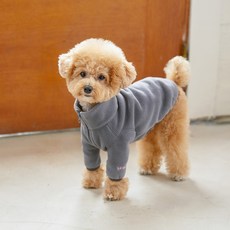 BENNYS 寵物刷毛拉鍊外套, 灰色