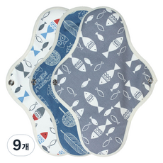 韋斯萊防水棉衛生巾大號隨機發貨, 1入, 9個, 大型