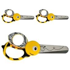 피스카스 어린이 안전가위 애니멀, 꿀벌, 3개