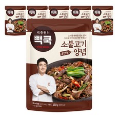 PAIK COOK 白種元韓式牛肉醃醬, 160g, 6個