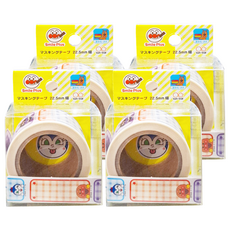 ANPANMAN 麵包超人 紙膠帶 22.5mm, APS+B, 4個