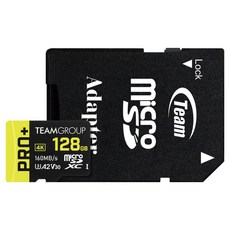 TEAMGROUP 十銓 128GB 快閃記憶卡 PRO+ MICRO SDXC UHS-I 附轉卡, 1個