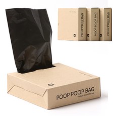 CATSTAG 寵物清潔袋 100入, 黑色, 4盒