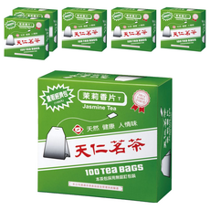 天仁茗茶 茉莉香片 量販經濟包, 2g, 100包, 6盒