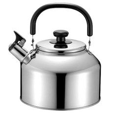 FREIZ 和平 Rilakan 口哨式寬口熱水壺 RB-2236 4.6L，IH爐適用，口哨提醒，不鏽鋼材質, 銀色, 1個