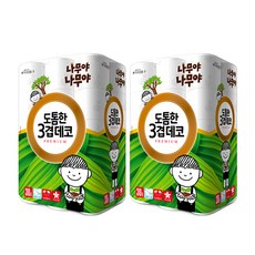 Namuya Namuya 印花三層捲筒衛生紙, 30m, 30捲, 2袋