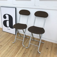 오에이데스크 나무 등받이 의자, 월넛, 2개