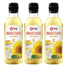 CJ BEKSUL 白雪 葵花籽油, 500ml, 3個