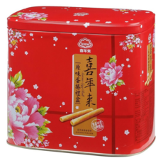 喜年來 原味蛋捲禮盒，新鮮優質蛋液，濃郁蛋香, 512g, 1盒