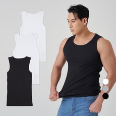 CARET 男款羅紋背心 3件組