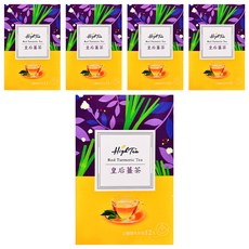 High Tea 伂橙 皇后薑茶 Set, 台灣在地紅薑黃, 老薑, 泰國檸檬草, 促進新陳代謝, 調理身體機能, 無咖啡因, 2g, 12入, 5盒