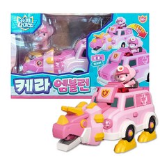 Super Dino Kera 救護車操作玩具, 粉色的