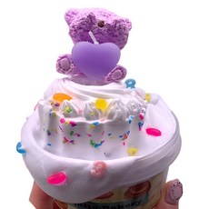 EMILY SLIME 你的生日 奶油史萊姆, 1個, 白色, 250g