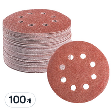 OON 圓形砂紙 研磨砂紙 8孔 3000號 125mm, 100個