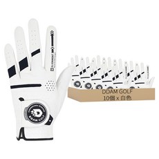 DDAM GOLF 男士防滑高爾夫球手套 左手用, 10個