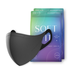 CLA 소프트핏 새부리형 보건용 마스크 대형 KF94, 25개입, 2개, 블랙