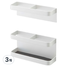 바이비드 가정용 사무실용 접착형 우산꽂이 세트, 3개, 화이트