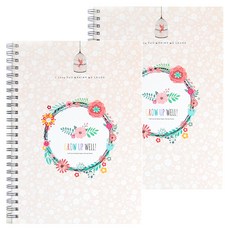 Jmilk 花朵的小花園新生兒哺乳日記, 混色, 2個