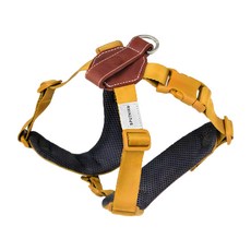 SPUTNIK 胸背帶, 堅韌尼龍織帶, 高強度扣具, 可調式胸寬, M, 黃色, 1件