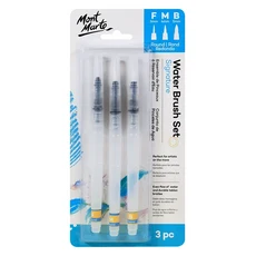 Mont Marte 蒙瑪特 水筆套組 3 件裝, 小(3mm) + 中(4mm) + 大(5mm), 1組