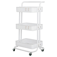 dayneeds 日需百備 極簡生活置物推車 三層 SBJ-LH666WH, 白色