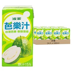 波蜜 芭樂汁, 160ml, 24入