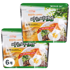 이지밥 바로 비빔밥 버섯 전투식량, 140g, 6개