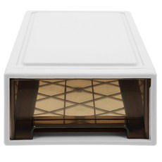 抽屜式儲物箱, 18L, 1970+10, 1個, 白色