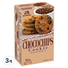 MORINAGA 森永 巧克力豆餅乾, 3個, 111.6g