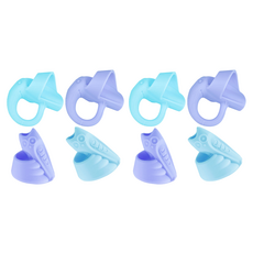 와이즈데이 유아 연필 교정기 코끼리 2p + 올빼미 2p 세트, 블루, 2세트