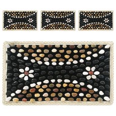 echobelle 鵝卵石指壓石墊 花路 40 x 60 cm, 混合顏色, 4個