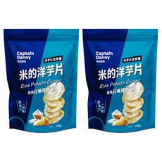 丹尼船長 米的洋芋片 經典日曬湖鹽味 120g/2包, 非油炸酥脆口感，休閒零食最佳選擇