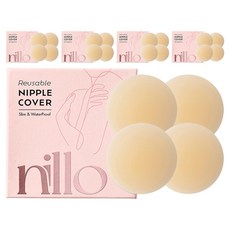 닐로 초슬림 방수 매직커버 실리콘 니플패치 8cm, 10개