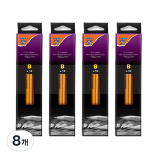 Alpha 附橡皮擦鉛筆 12入, B, 8個