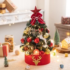 桌上型可愛小巧萌趣 LED燈聖誕樹, 紅色, 1個