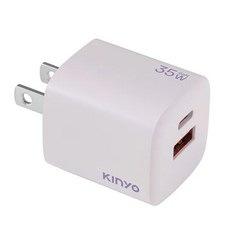 Kinyo 氮化鎵雙孔充電器 35W PDCB-135, 紫色, 1個