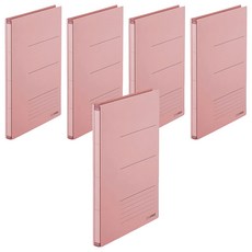 PLUS 普樂士 伸縮檔案夾，背幅可加寬調整，最大容納達10公分厚, 粉色, 5本