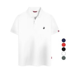 BEVERLY HILLS POLO CLUB 比佛利保羅 男女通用 涼感 透氣 標準 Cool Ever 短袖POLO衫 CPW0T01, 白色