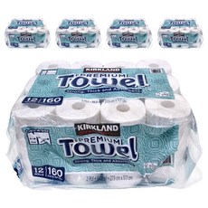 Kirkland Signature 科克蘭 隨意撕特級廚房紙巾 2層, 160張, 60捲