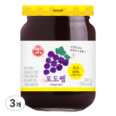 오뚜기 포도쨈, 300g, 3개