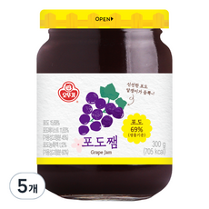 오뚜기 포도쨈, 300g, 5개