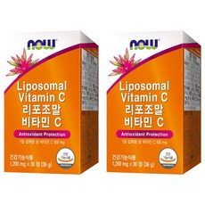 NOW Foods 脂質體維他命C錠 30顆入, 2盒, 36g