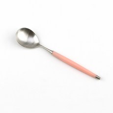 Bogen Le Bien 緞面餐具沙拉匙, 1個, 柔和粉色